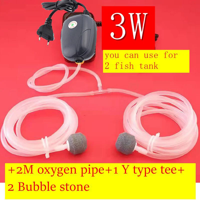 Aquarium Air Pump Fish Tank Mini Compressor for Aquarium Single Double