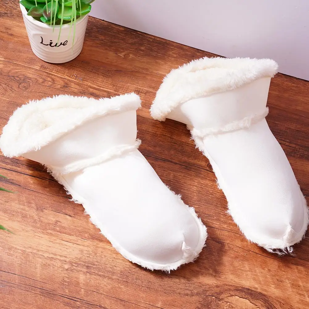 Hole Shoes Soft Plush Sleeve Cover Detachable Shoes Pad Washable Warm Fluffy Thick Insoles Replacement Croc Slippers warm slippers