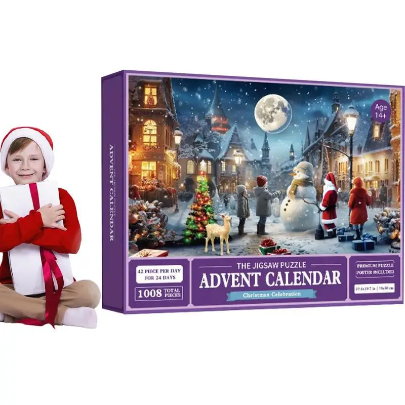 

Advent Calendars Portable Puzzle Advent Calendar Multipurpose Advent Calendar Gifts For Kids Christmas Celebration Accessories
