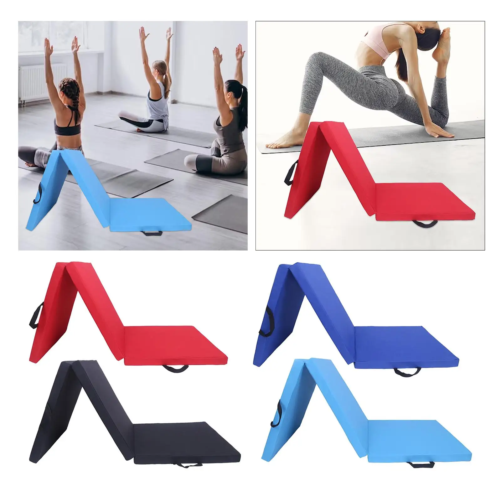 Three Fold Folding Exercise Mat Gym Thick Waterproof Yoga Pad Yoga Mat for Three Fold Folding Exercise Mat Gym Thick Waterproof Yoga Pad Yoga Mat for