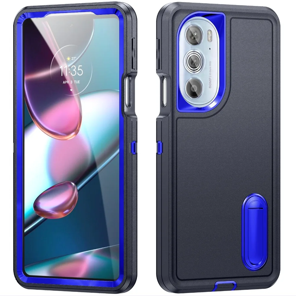 Premium Heavy Duty Rugged Case with 3-Layer Shockproof Protection and Kickstand