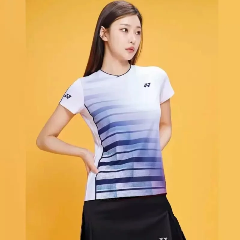 Yonex Summer Badminton Suits Men and Women Competition Training Suits Quick-drying Breathable Sweat-absorbent Short Sleeves