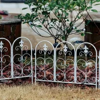 European Style Horticultural Fence Mesh Iron Courtyard Low Guard Rail Balcony Lawn Fence Flower And Green Plant Garden Fence