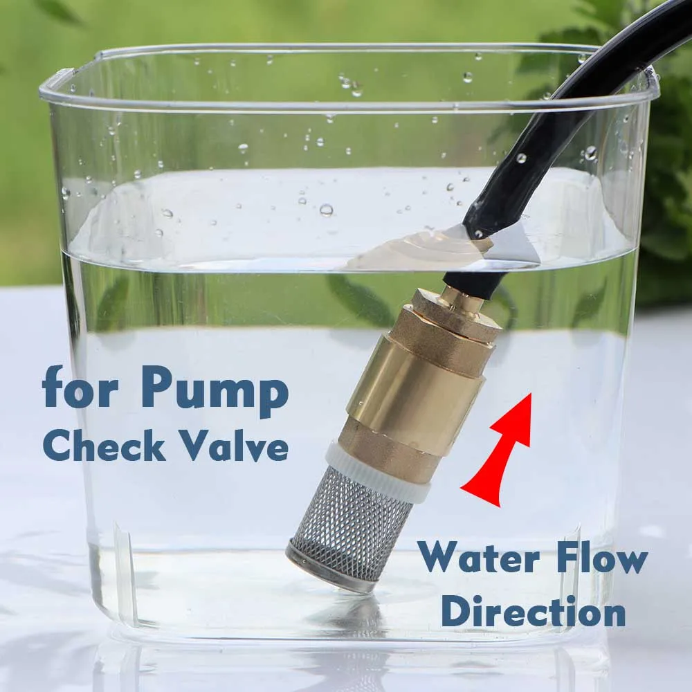 1/2" 3/4" 1" Messing-Rückschlagventil mit Filter, Inline-Feder, Einweg-Rückflussverhinderer, Adapter zur Wasserflussregelung, Verbindung, Reparatur, Verlängerung – Detail 7