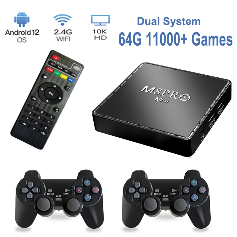 TG8 TV Game Stick 4K HDR Wifi Fire TV Stick, consola de juegos Retro 36000  para PS1/PSP/N64/GBA, Android TV Box para Netflix