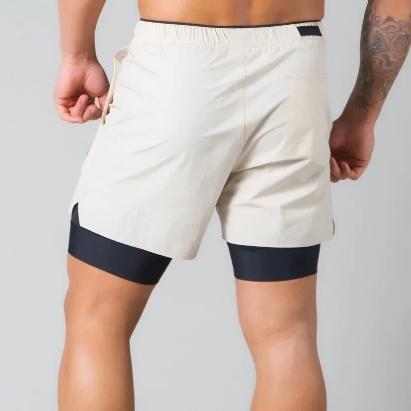 Men's Sport Shorts LYFT Muscle Fitness Brother Trendy Summer Running Training Breathable Elastic Casual INS Pants