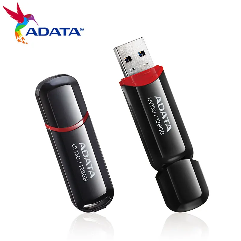 High-Speed Black USB Flash Drive - 32GB to 256GB Capacity
