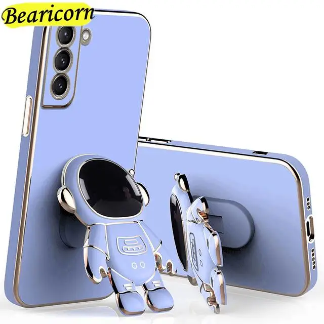 

Чехол для телефона с подставкой в виде астронавта для Samsung Galaxy A03 Core M01S M02S M12 M21 M22 M30S M31 M32 M33 M42 M51 M60S M62