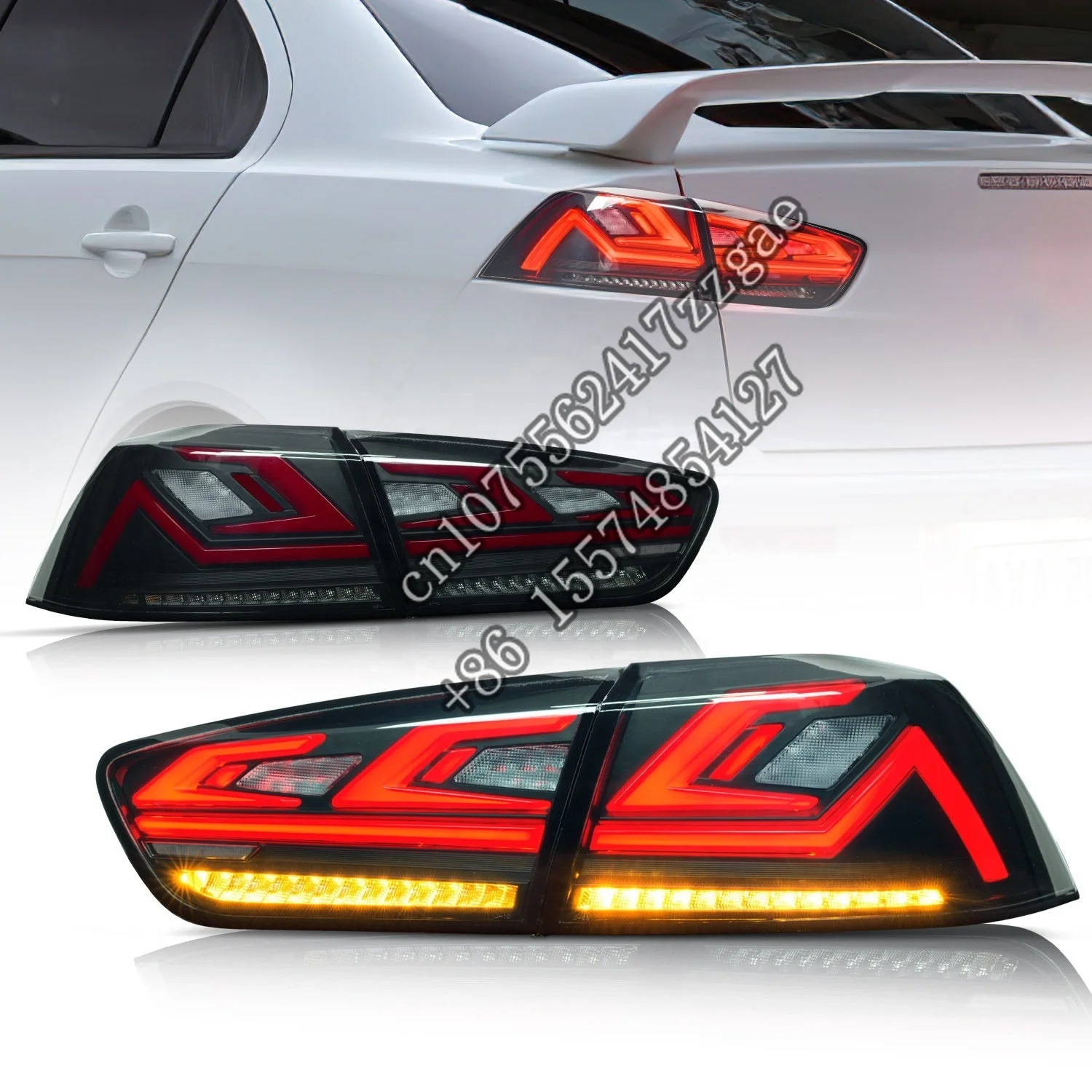 VLAND Manufacturer New style LED Taillights  Car Rear Lamp 2008-2018 Tail Light For  Lancer EVO X