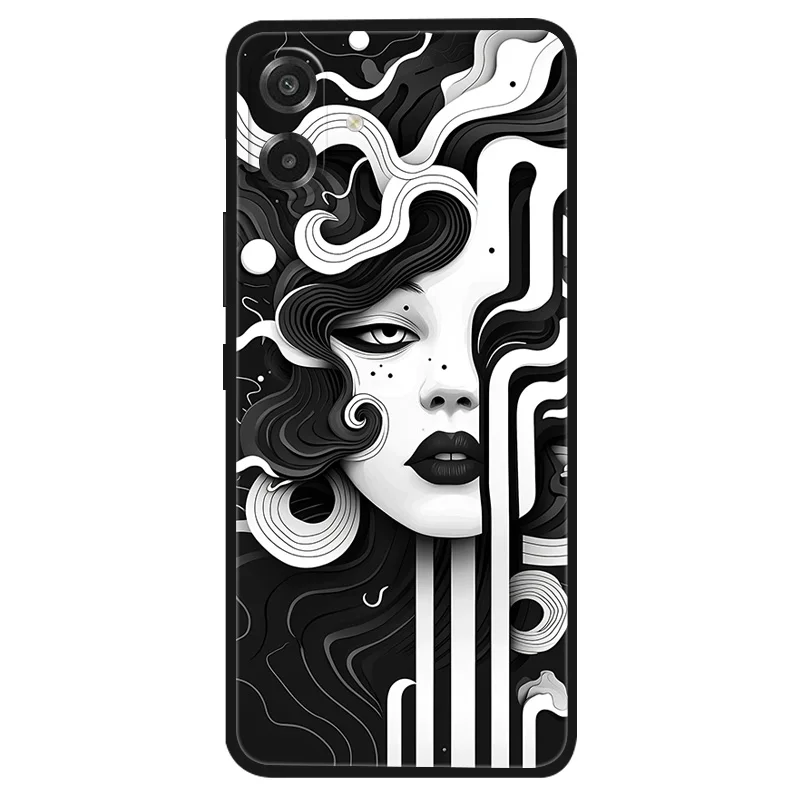 Cute Flower Print Soft Silicone Case - Enhanced Protection Cover