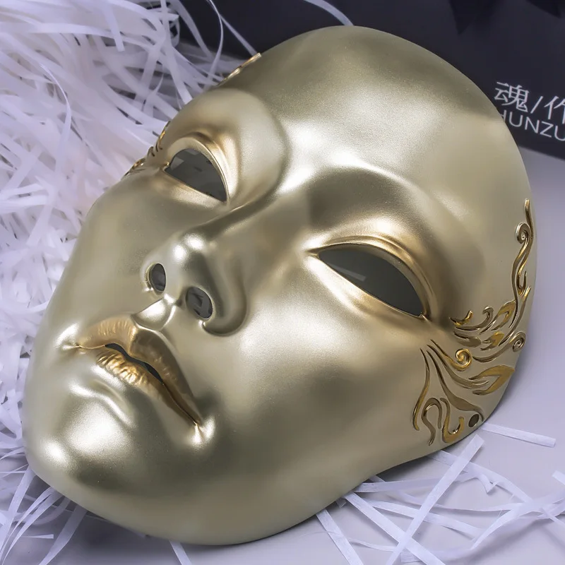 

Chinese Style Party Favors Halloween Mask Net Red Adult Face Mask Cosplay Prom Halloween Costumes for Women Masks Event Festive