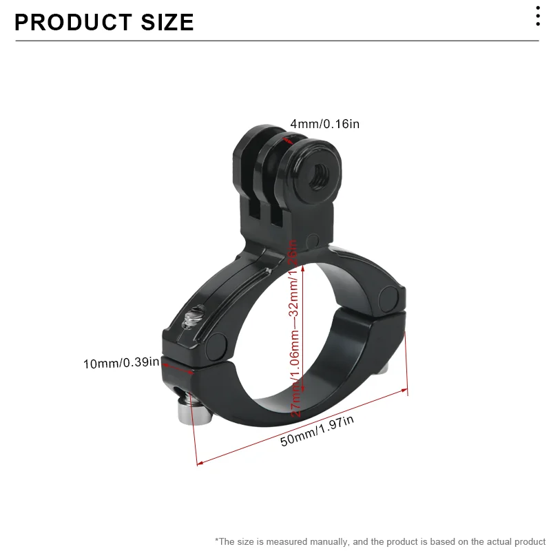 Support Guidon Vélo GoPro en Alliage d'Aluminium - Fixation Caméra Action