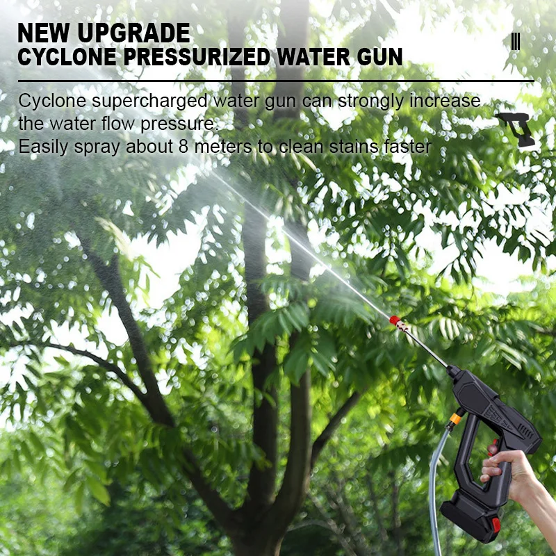 Tp 300W 30Bar Wireless Car Washer High Pressure Car Wash Spray Water Gun Portable Car Washing Machine for Car Home Clean 5