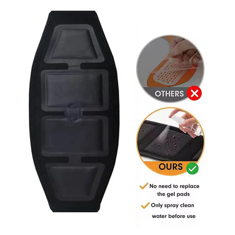 Abdominal Toning Belt Smart Abs Trainer Muscle Toner Body Waist Belly Massager Home Gym Fitness Equiment USB Recharge