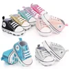 2024 Newborn Sequined Canvas Baby Sneakers Casual Baby Boys Girls Toddler Multi-Color Soft Sole Non-slip Walking Shoes 1