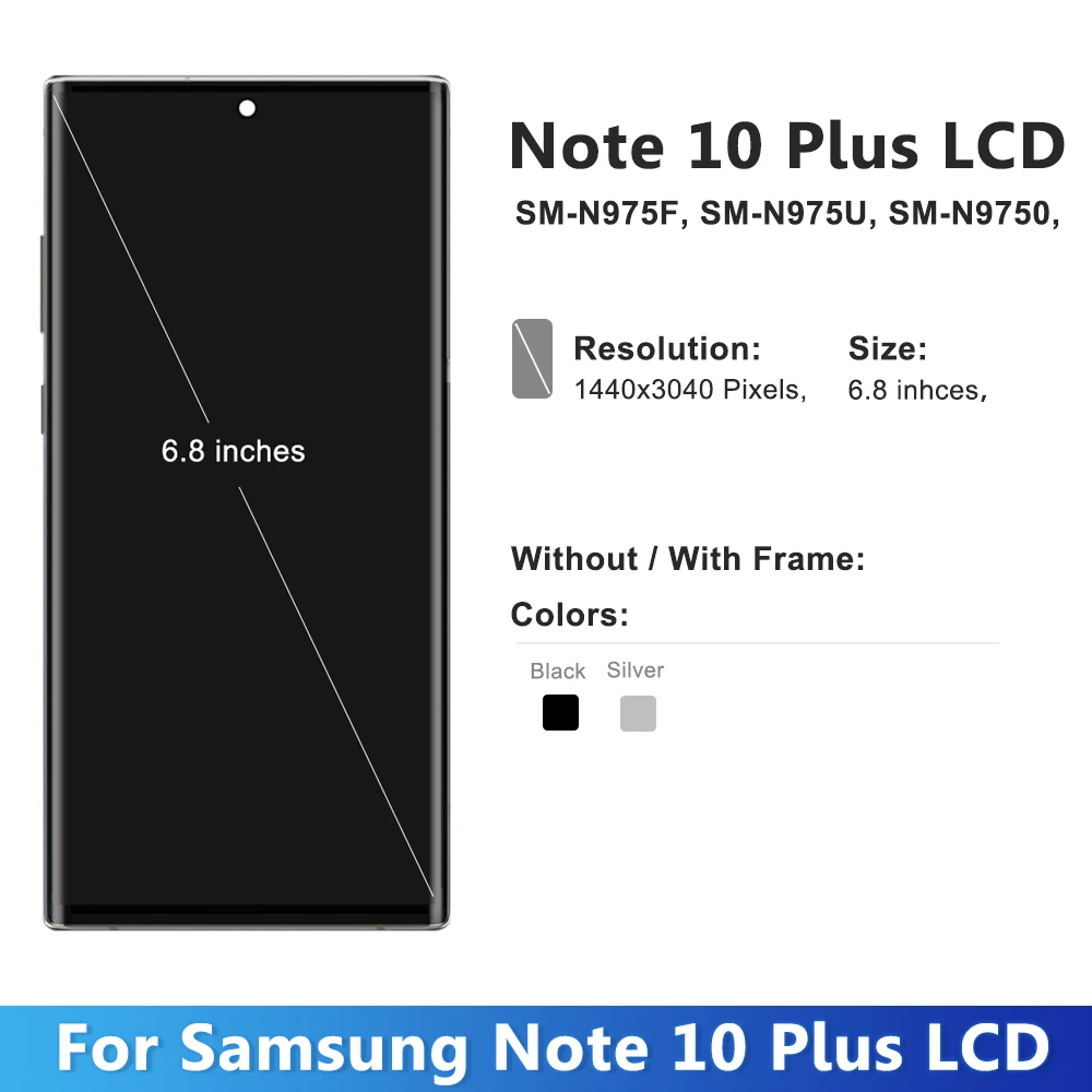 AMOLED Ʈ 10 ÷ ũ, Ｚ  Ʈ 10 + N975F N975 LCD ÷ ġ ũ ,  S  