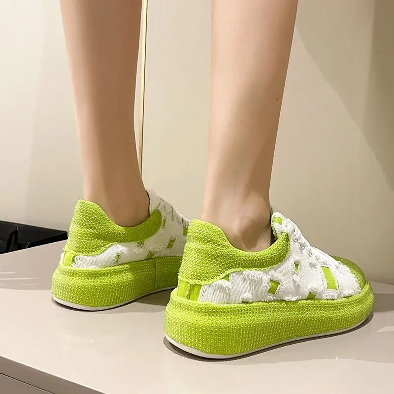 New Fashion Hot Diamond Casual Shoes Comfortable Thick Sole Dad Shoes