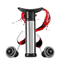 Ahorrador de vino de acero inoxidable con 2 tapones de botella 1