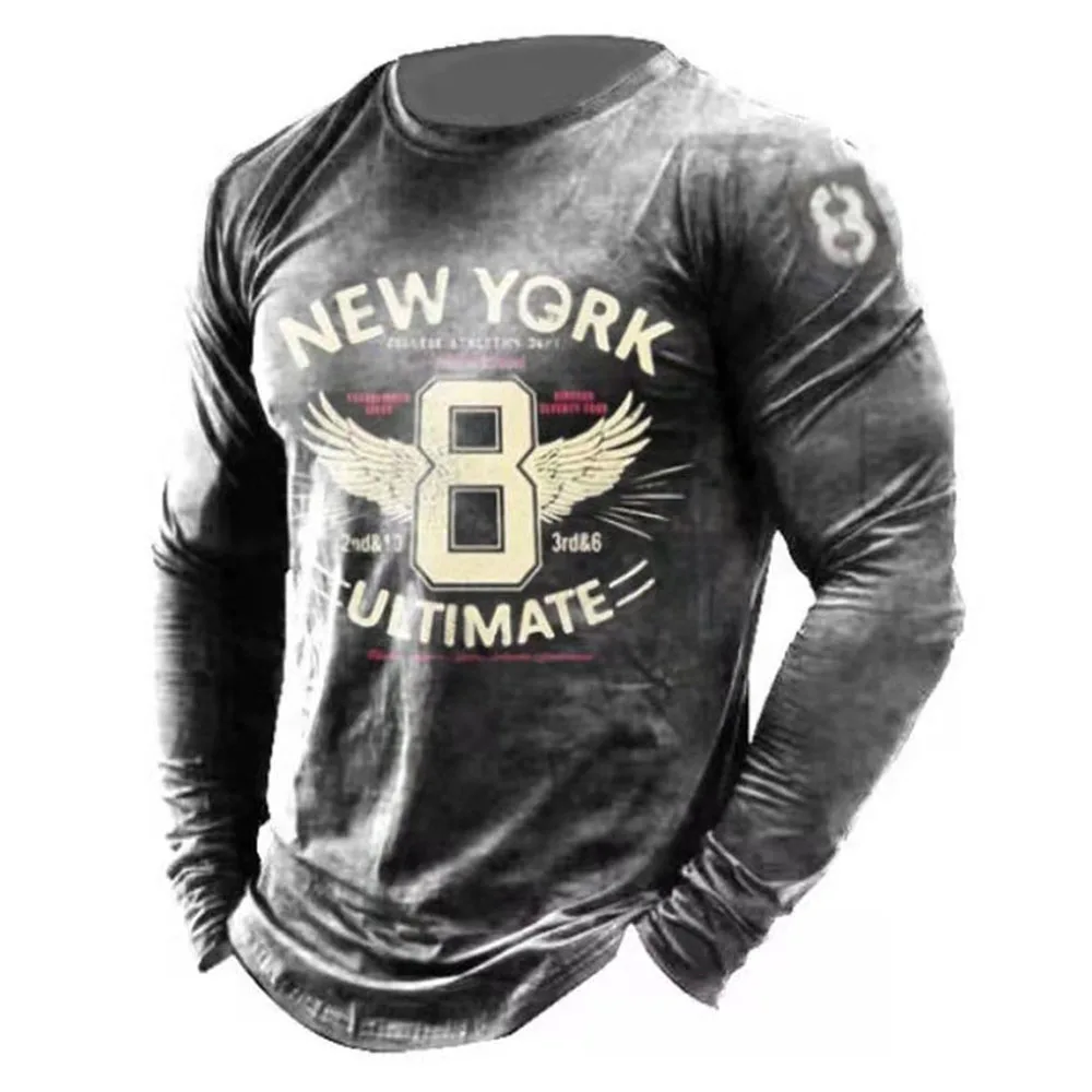 Vintage T Shirts 3d Printed Casual Long Sleeves Men's Loose Oversized T Shirts O Neck Comfort Sweatshirts European Clothes 5xl Vintage T Shirts 3d Printed Casual Long Sleeves Men's Loose Oversized T Shirts O Neck Comfort Sweatshirts European Clothes 5xl