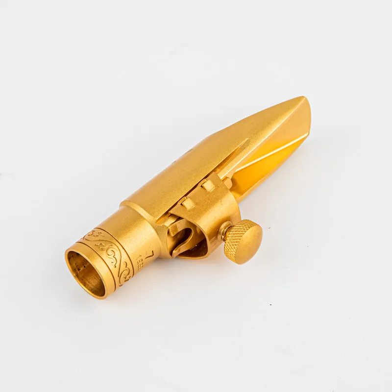 High Quality Professional Tenor Soprano Alto Saxophone Metal Mouthpiece  Gold Plating Sax Mouth Pieces Accessories Size 56789