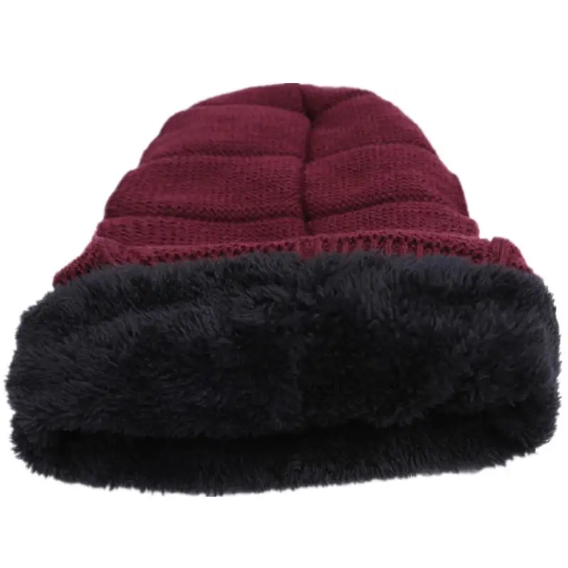 Hot Sale Unisex Warm Winter Hat Fashion NC Letter Label Knitted Hats Fashion Ski Beanie Cap