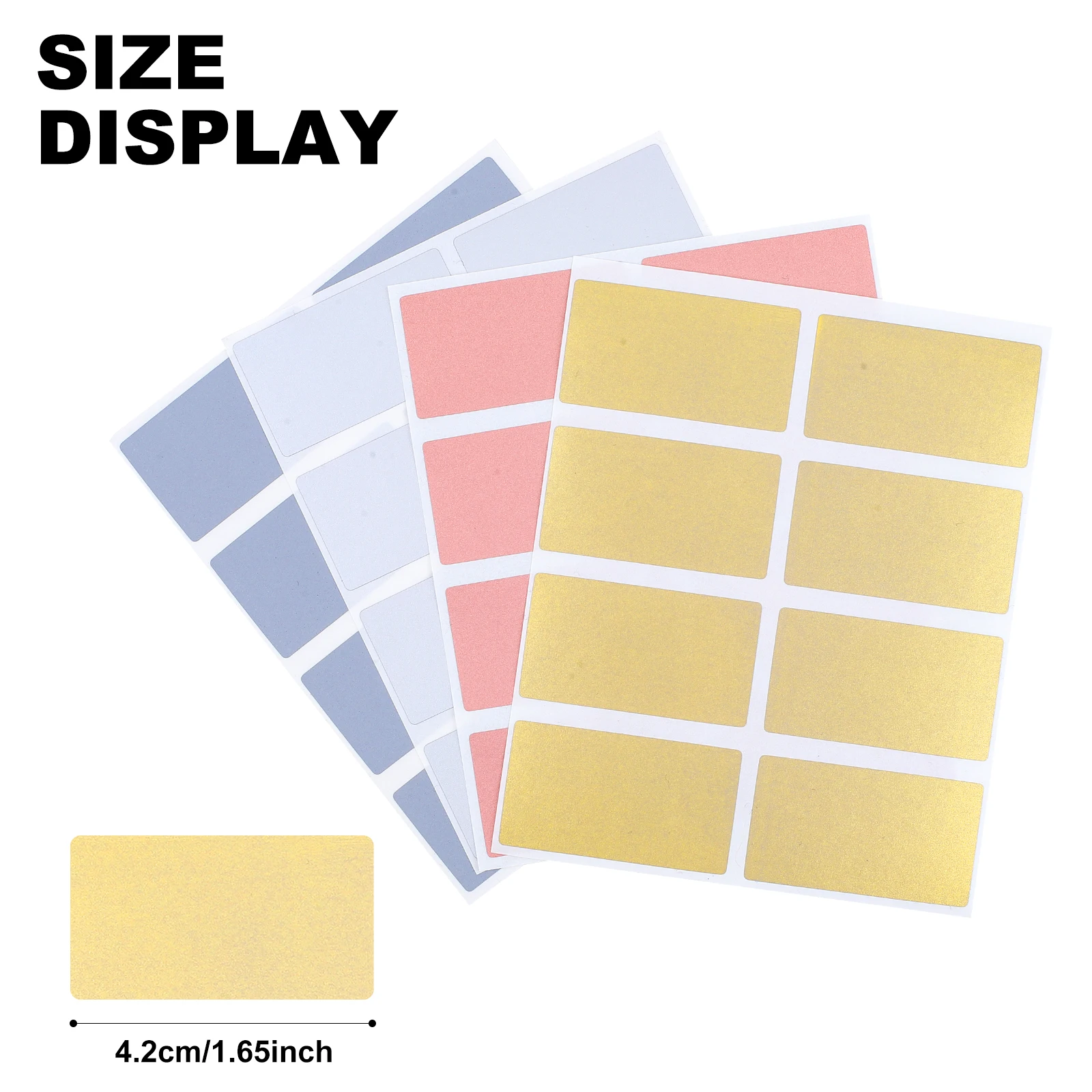 100pcs 23mm x 42mm 파티 활동을위한 레이블 스티커 스크래치 편지지 스티커 게임은 편지지 스티커를 선호합니다