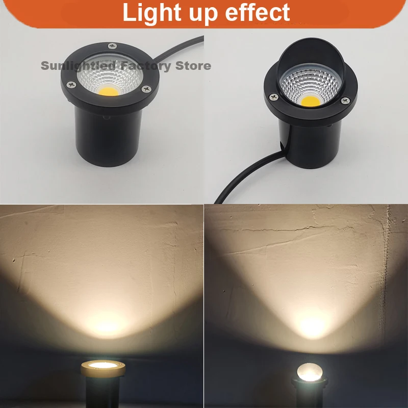 8pack LED Underground Lamp Waterproof In-Ground Light Buried Light Landscape Lighting for Path Deck Garden Outdoor Lamp 12V 220V led underground light