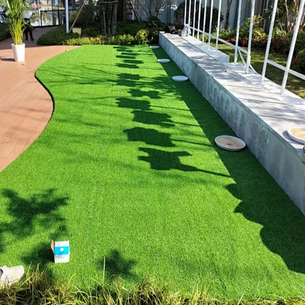 10 Pcs 12 Inchx12 Inch Artificial Lawns Turf Carpets Fake Grass Deck Mat Garden Moss Landscape Grass Flooring Tiles for Balcony