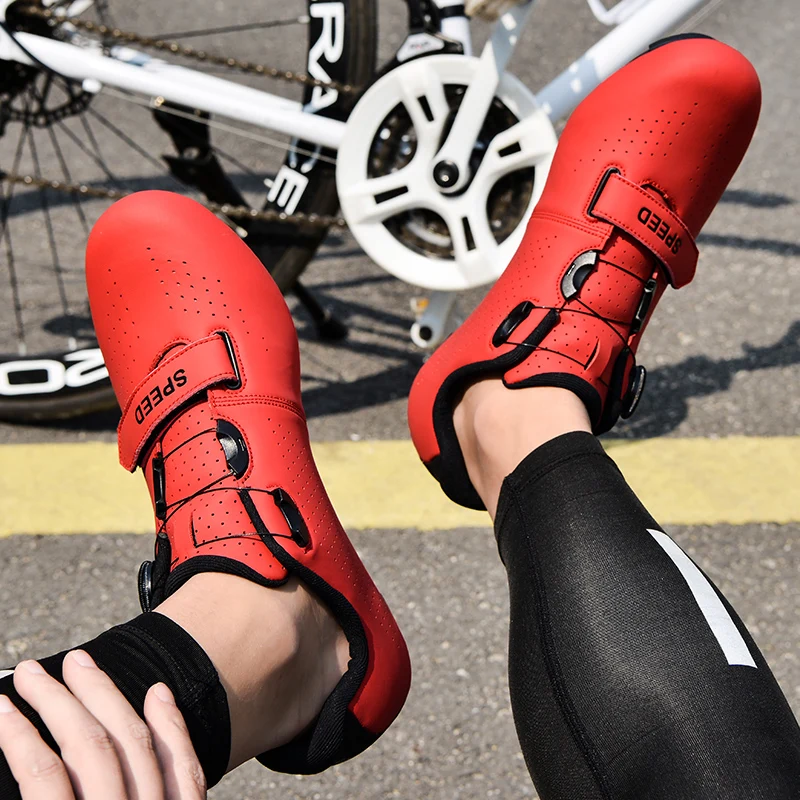 2023 Cycling Sneaker Mtb with Cleats Men Carbon Sports Speed Bike Shoes Women Mountain Racing Flat SPD Road Cycling Footwear