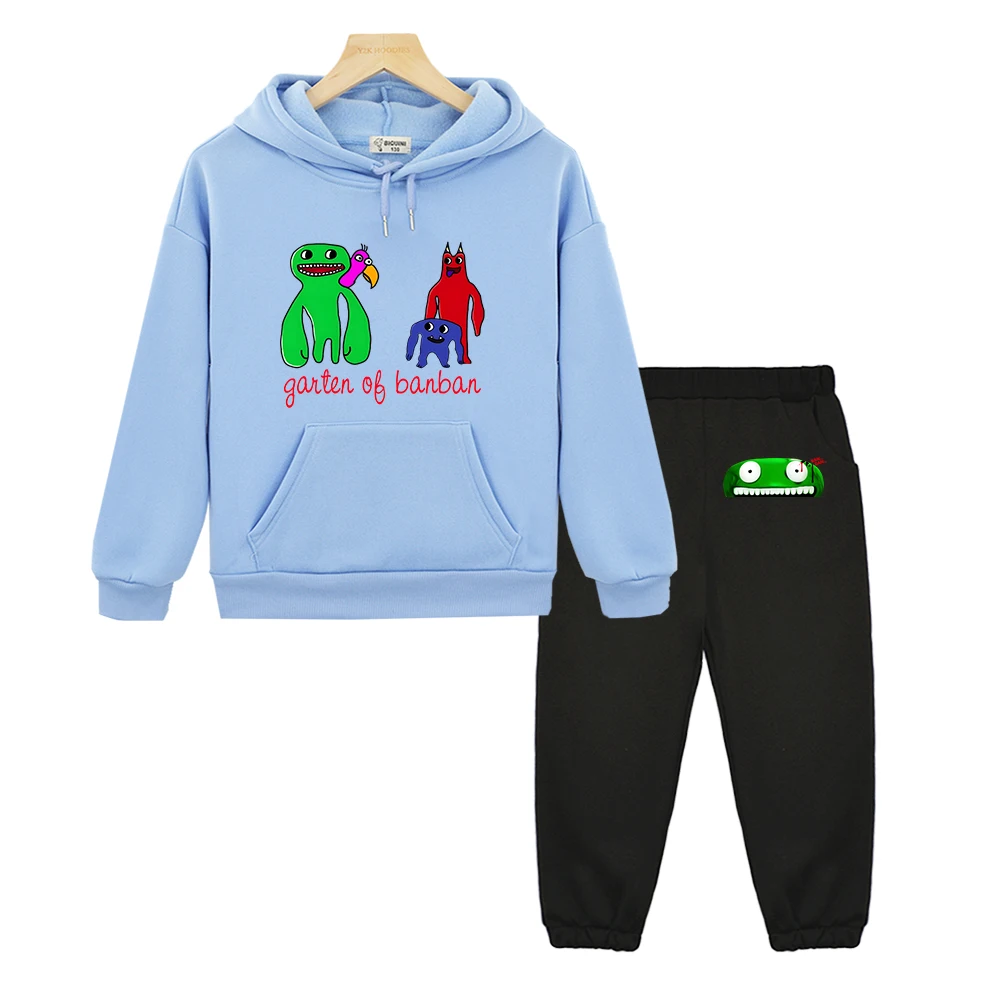 

Game Garten of Banban Jumbo Josh Monster Hoodies Sets Casual Cartoon Children Boys/Girls Sweatshirts Hooded Pullovers Kawaii