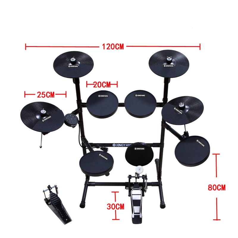 

Professional Digital Electronic Drum Kit Percussion Electronic Drums System Practice Drum Set Tambor Music Equipment AH50PJ