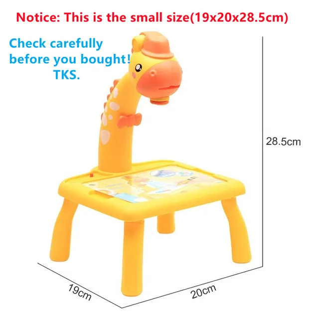Led Projector Art Drawing Table Kits Small Education Toys for Children Painting Board Egg Draw Tool Learning Paint Kids Craft 2