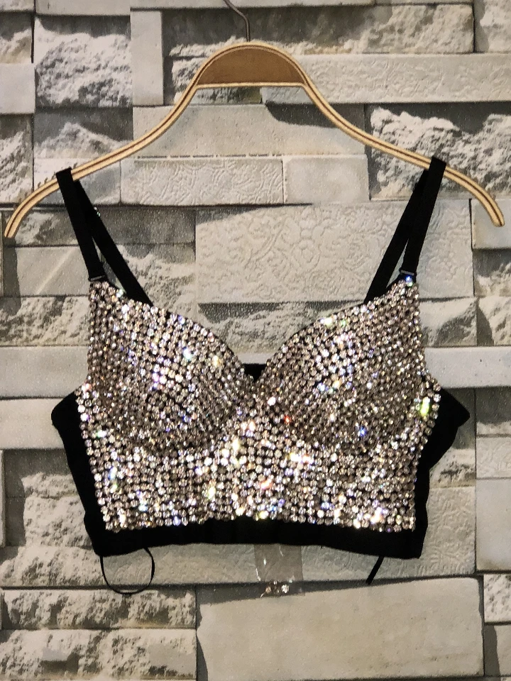 Disco dazzle bustier bra