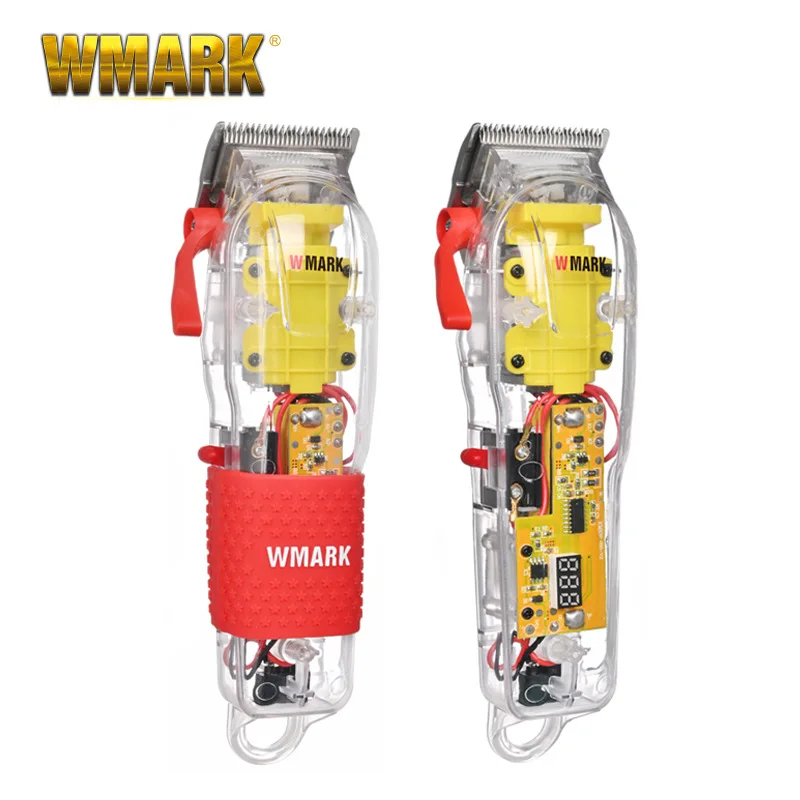 

WMARK NG-118 transparent liquid crystal digital display men's oil head electric clipper 7200 RPM