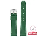 Dark green white