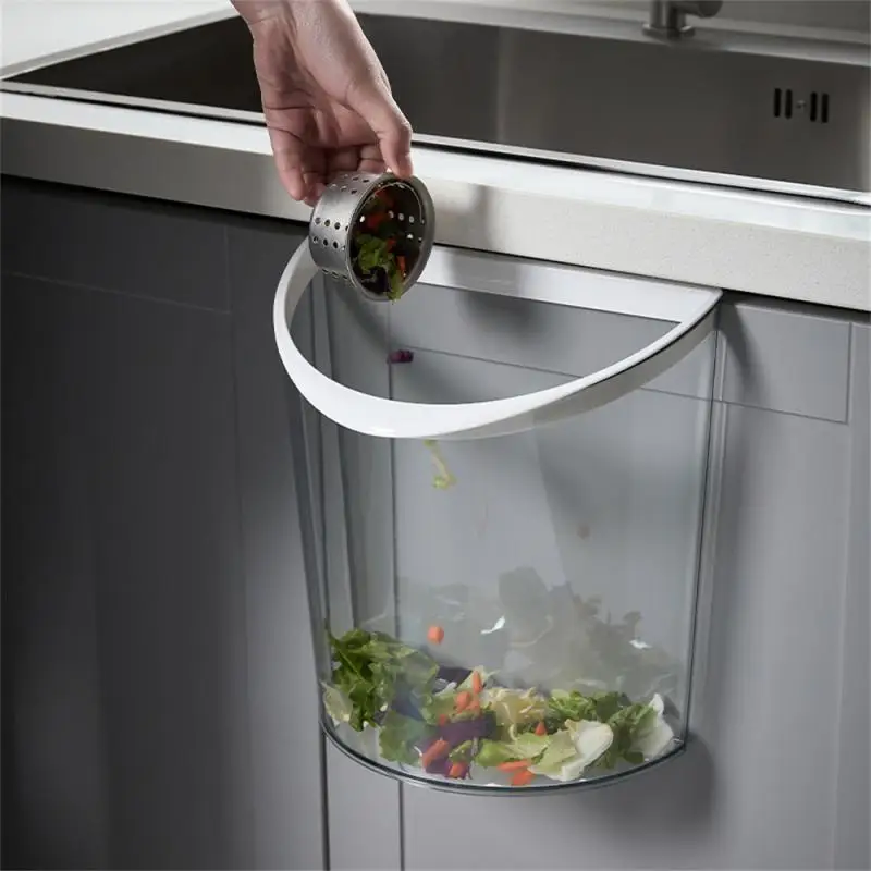 

Cabinet Door Hanging Waste Bin Kitchen Door Hanging Trash Can Cocina Accessories Home Gadets Rubbish Organizer Storage Boxes