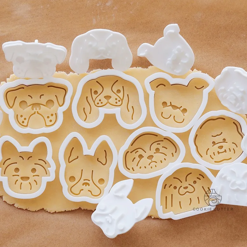 Animal Dogs Cookie Cutters Mold Biscuit Baking Tool Kitchenware for Kids
