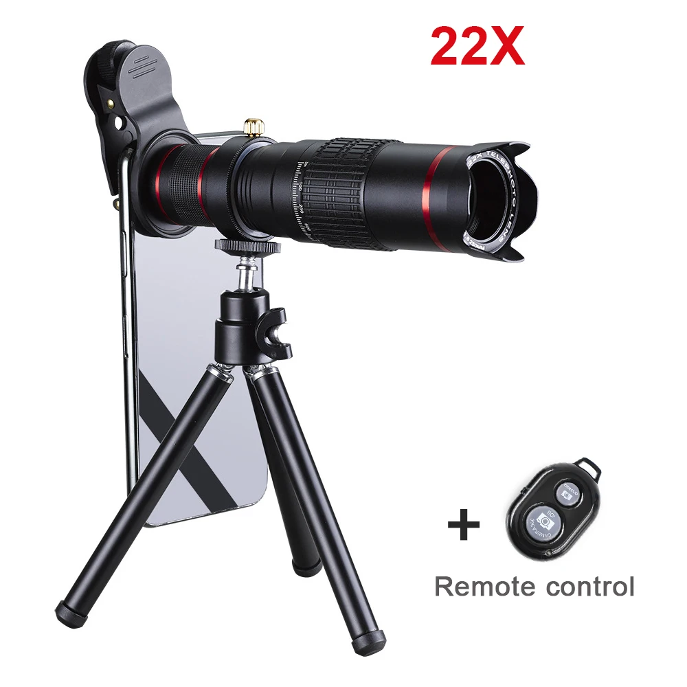 Design exquis 8,12, 14 fois téléphone portable téléobjectif télescope  objectif Hd caméra Zoom objectif de téléphone externe, ✓ Meilleur prix au  Maroc et ailleurs
