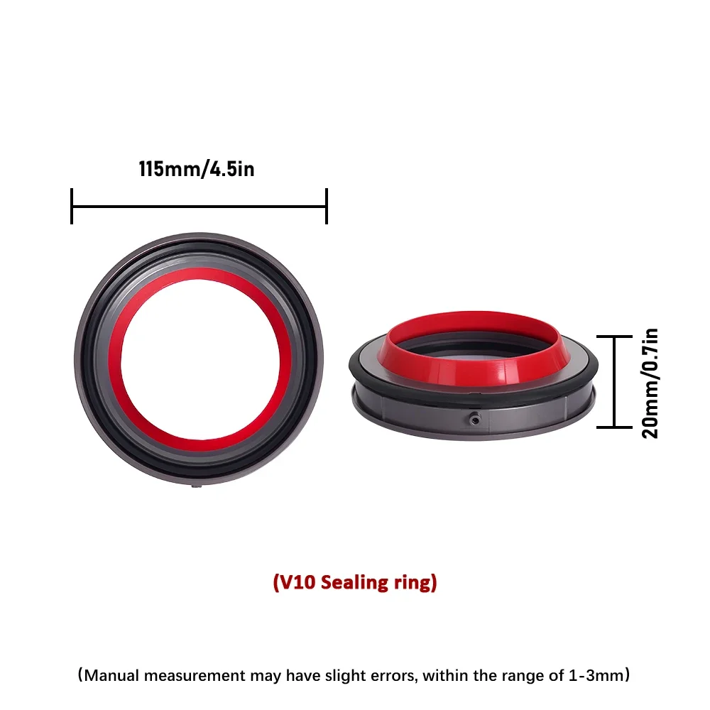Universal Dust Bin Canister with Sealing Ring and Base Lid