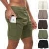 Extra 5XL Plus Size Mens 2 IN 1 Workout Fitness Shorts Double Deck Breathable Jogger Gym Bodybuilding Quick Dry Running Shorts 1