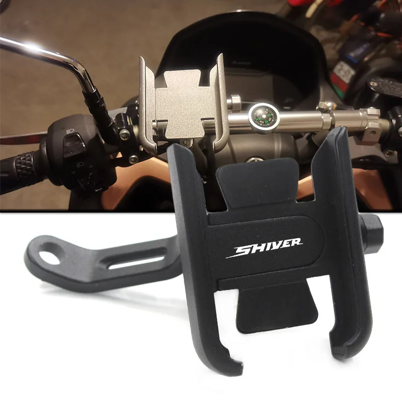 Per Aprilia Shiver / Gt Shiver 750 Shiver 900 Cnc Manubrio Specchio Staffa Per Cellulare Supporto Per Supporto Gps