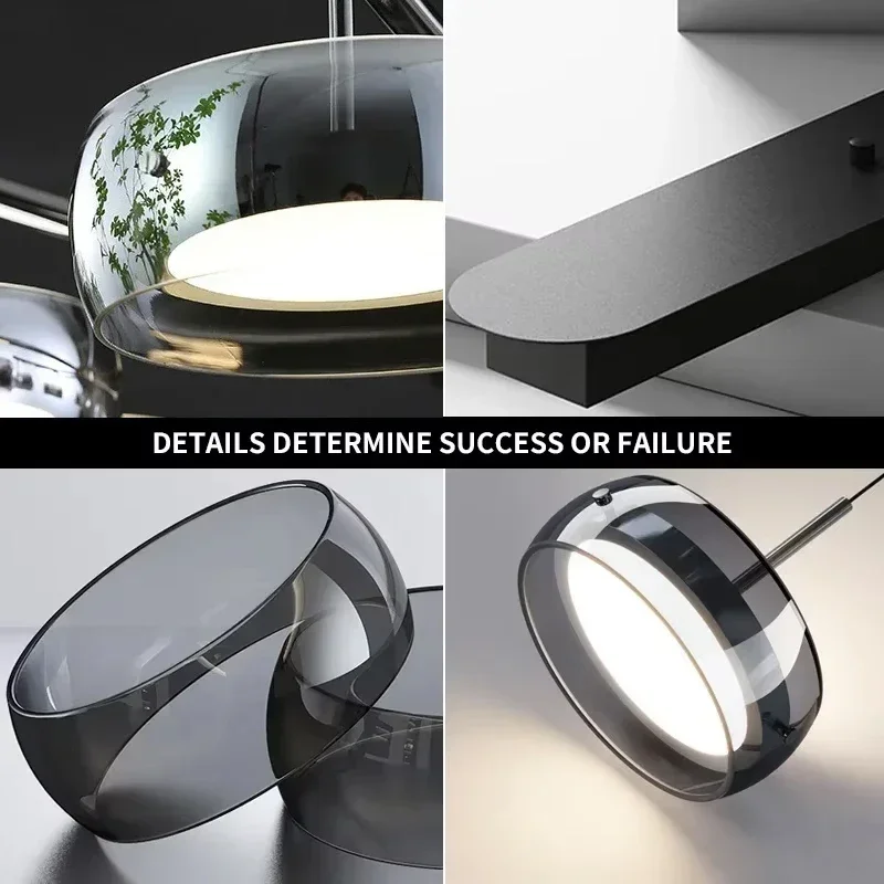 LED Modern Minimalist Dining Table Light, Glass Restaurant Pendant Light, Restaurant Light, Home Decoration, Indoor Lighting 5