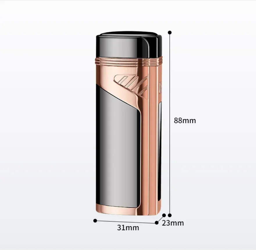 Fingerprint Touch Sensor Jet Turbo Flashlight 3 Flame USb Plasma Charging Electronic Butane Windproof Gas Lighter Gift butane gas lighter,cigarette lighter