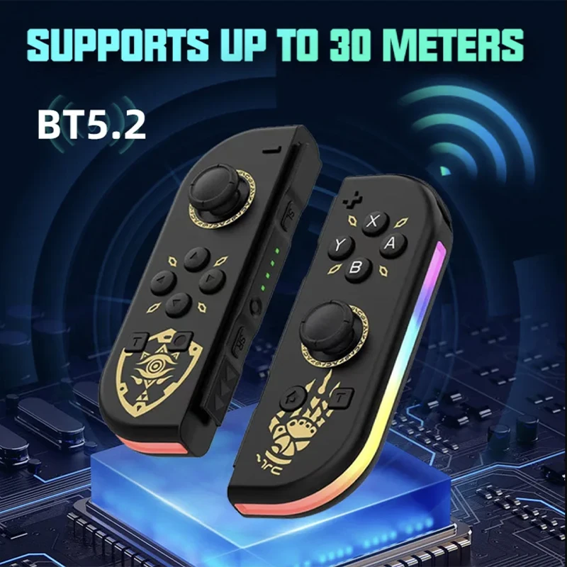 BT 5.2  Ʈѷ RGB LED ġ L/R е, ٵ ġ Ʈ Oled  е,   ̽ƽ