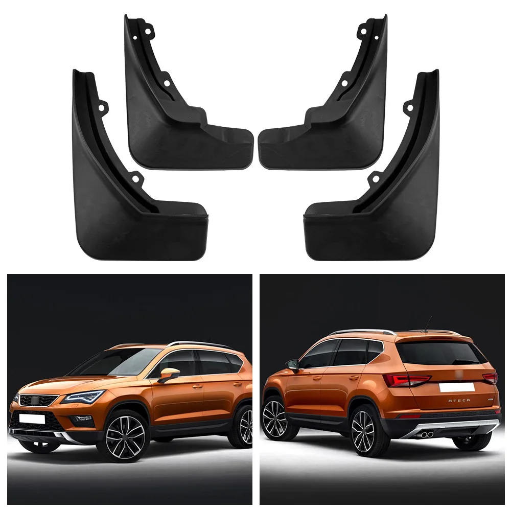 SEAT Ateca 2016-2023 차량용 앞뒤 타이어 머드가드 스킨 개조용 머드가드