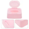 Wet Wipes Storage Box Baby Bath Tub Container Refillable Dispenser Pink Pp Case 1