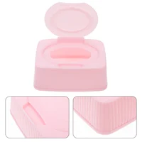 Wet Wipes Storage Box Baby Bath Tub Container Refillable Dispenser Pink Pp Case 1