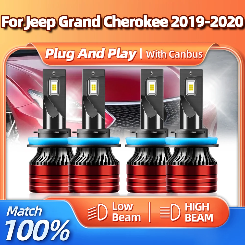 

Canbus LED Headlights Bulbs 6000K White CSP Chip Car Light 240W 40000LM Turbo Auto Lamp 12V For Jeep Grand Cherokee 2019 2020