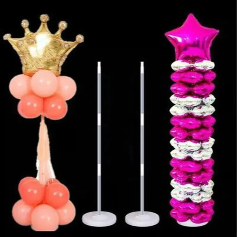 1PC 130cm Clear Balloon Column Stand Arch Balloons Holder for Graduation Decoration Wedding Birthday Baby Shower Party Supplies