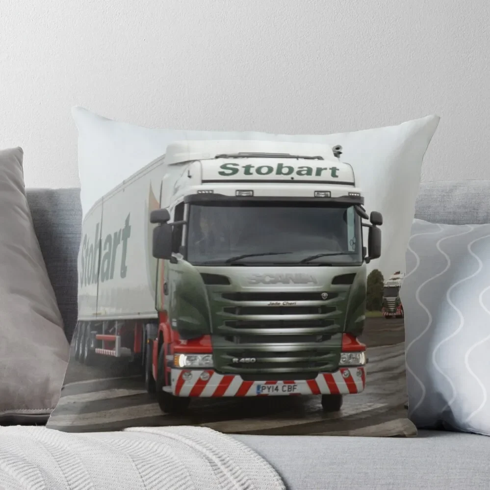 

Stobart Lorry Throw Pillow Cushions Custom Cushion